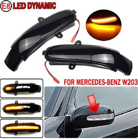 Dynamic Turn Signal LED Side Mirror Indicator Blinker Sequential Light For Mercedes Benz C Class W203 S203 CL203 2001-2007 (HC-L-Bz-03)