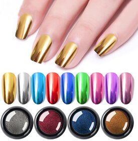 Nail Art Glitter dipping powder Chrome Mirror Glitter Pigment Powder For Nails Decorations DIY Manicure (11)