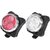 1/2PCS USB Rechargeable Cycling Bicycle Light Mountain Bike Super Light Charging Taillight Outdoor Headlight Front Tail Clip Light Lamp (Red-1PC)