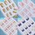 1 Box 24 Pieces Press-on Square False Nail Art Tips with Nail Adhesive 10 Sizes Full Cover Fake Nail DIY (A14 1 Box)