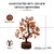 Crystal Divine Red Carnelian Crystal Tree Handmade Home Decor Items Crystal Bonsai Tree Showpiece for Home Decor Vastu G