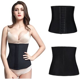 Latex Waist Cincher Corset Trainer Women Underbust Body Shaper Shapewear Fajas Reductoras Colombianas Corset Sport Girdle WJY087 (Blue, XXXL)