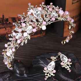 Bridal Princess Crystal Wedding Party Crown Party Accessories Tiara Hair Accessories Bride Princess Crown