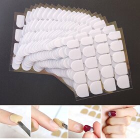 20 Sheet/lot Transparent Nail Adhesive Glue Sticker Nail Double-Sided Adhesive Tape Fake Nail Glue Tabs Stickers False Nails Art Tools (20 SHEET/LOT)