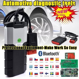 2024 Hot!!! Newest High-quality Performance-upgraded TCS Bluetooth Car and Truck Diagnostics with LED Lights OBD2 Activator Car Diagnostic Tool Car Fault Scanner Kit (Gold, TOP VERSION)