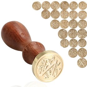 26 Letter A - Z Wax Seal Stamp Alphabet Letter Wood Stamp Replace Copper head Post Decor (LETTER Q)