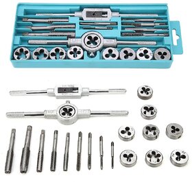 20pcs Taps and Dies Set Screw Thread & Tap Wrench & Die Wrench Hand