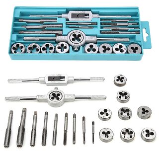 20pcs Taps and Dies Set Screw Thread & Tap Wrench & Die Wrench Hand 20pcs Taps and Dies Set Screw Thread & Tap Wrench & Die Wrench Hand