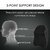 Fashion Car Seat Headrest Pad Memory Foam Pillow Head Neck Rest Support Cushion Black
