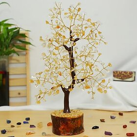 Crystal Divine Citrine  Clear Quartz Crystal Tree Handmade Home Decor Items Crystal Bonsai Tree Showpiece For Home Deco