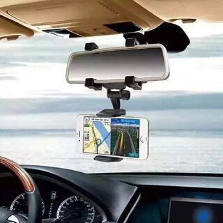 360 Degree Rotation Rearview Mirror Phone Holder Mobile Stand Mount Adjustable Arm & Angle Cradles Tabletop Phone Stand for Desk Car Vehicles Cell Phone Automobile 360 Degree Rotation Rearview Mirror Phone Holder Mobile Stand Mount Adjustable Arm & Angle Cradles Tabletop Phone Stand for Desk Car Vehicles Cell Phone Automobile