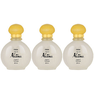 Ossa Gold Naina Eau De Parfum Premium Perfume 30ml Long Lasting Fragrance For Men And Women (Pack of 3) Ossa Gold Naina Eau De Parfum Premium Perfume 30ml Long Lasting Fragrance For Men And Women (Pack of 3)