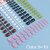 432 Pieces (18 Sets) Solid Color Short Square Round Almond Coffin False Nail Tips 18 Colors Mixed (Coffin)