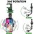 Sounce New Version-Car Phone Holder Mount, Rearview Mirror Phone Holder for Car, 360Rotatable and Retractable Car Phone Holder, Multifunctional Phone Mount for Car, for All Mobile Phones