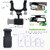 360 Degree Rotation Rearview Mirror Phone Holder Mobile Stand Mount Adjustable Arm & Angle Cradles Tabletop Phone Stand for Desk Car Vehicles Cell Phone Automobile