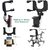 360 Degree Rotation Rearview Mirror Phone Holder Mobile Stand Mount Adjustable Arm & Angle Cradles Tabletop Phone Stand for Desk Car Vehicles Cell Phone Automobile