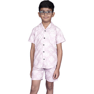 Kid Kupboard Cotton Boys Shirt and Short Set, Multicolor, Half-Sleeves, 8-9 Years KIDS6818 Kid Kupboard Cotton Boys Shirt and Short Set, Multicolor, Half-Sleeves, 8-9 Years KIDS6818