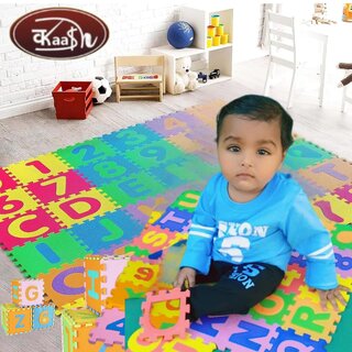 Kaash collections 36 Pieces Mini Puzzle Foam Mat for Kids, Interlocking Learning Alphabet and Number Mat for Kids Kaash collections 36 Pieces Mini Puzzle Foam Mat for Kids, Interlocking Learning Alphabet and Number Mat for Kids