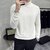 Fashlook Solid White Full Sleeve Sweaters For Mens