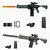 Nehnavaa All in one Store Battery Operated Motorized Electric APEX Sniper Toy Gun with Foam Bullets Darts amp Plastic Bullets