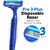 Letsshave Pro 3 Disposable Razor Kit - Three-Blade Disposable Shaving Razor (Pack Of 5)