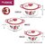 Trueware Floraa Inner Steel Outer Plastic 600 ML,800 ML  1100 ML Thermoware Casserole Pack of 3 Thermoware Casserole (600 ml, 800 ml, 1100 ml)