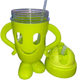 S.S.B Spill-Proof Baby Sipper Cup 400ml With Soft Straw Water Bottle for Drinking  (Green)