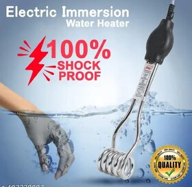 Immersion Rod Water Heater - 1500 Watts Portable Waterproof Shock Proof Electric Immersion Rod With Stainless Steel