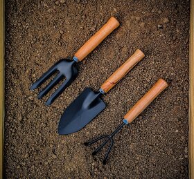 Minha Gardening Tools, Garden Tools, (Trowel, Hand Cultivator, Garden Fork), Home Gardening Tools,