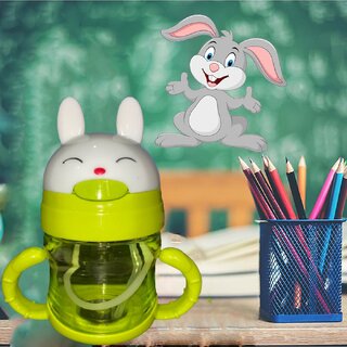 S.S.B Spill-Proof Green Baby Sipper Cup 400ml With Soft Straw Water Bottle for Drinking S.S.B Spill-Proof Green Baby Sipper Cup 400ml With Soft Straw Water Bottle for Drinking