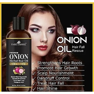 Park Daniel Onion Herbal Hair Oil- 3 bottle 60 ml(180 ml) Park Daniel Onion Herbal Hair Oil- 3 bottle 60 ml(180 ml)