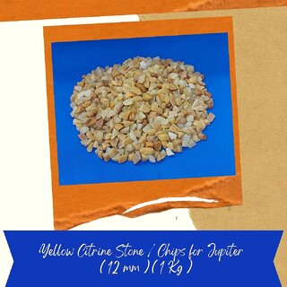                       VSP VASTU SAMADHAN - 260 Yellow Citrine Stone / Chips (Jupiter ) for Attract Wealth, Good Luck and Clarity ( 12 mm )                                              