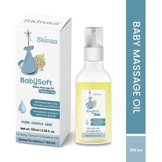 Skinaa Babysoft Baby Massage Oil Recommended For Nourishing And Strengthening Baby'S Skin 100ml
