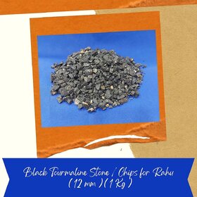 VSP VASTU SAMADHAN - 263 Black Tourmaline Stone / Chips ( Rahu ) for Stress and anxiety relief, Increased self-worth