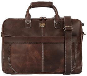 WILD HOOK Full Grain Leather Briefcases for Men