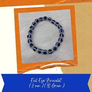 VSP VASTU SAMADHAN - 265 Evil Eye Bracelet for Protection and Attract Positive Energy ( 8 mm ) ( 10 gm ) VSP VASTU SAMADHAN - 265 Evil Eye Bracelet for Protection and Attract Positive Energy ( 8 mm ) ( 10 gm )