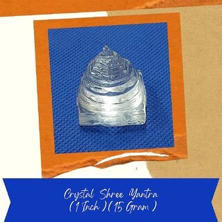 VSP VASTU SAMADHAN - CRYSTAL SHREE YANTRA FOR for attract wealth, prosperity, and abundance ( 1 Inch ) ( 18 gm ) VSP VASTU SAMADHAN - CRYSTAL SHREE YANTRA FOR for attract wealth, prosperity, and abundance ( 1 Inch ) ( 18 gm )
