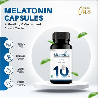 Enrich One Sleeprich Nutraceuticals 10MG 60 Pcs (pack of 1) Enrich One Sleeprich Nutraceuticals 10MG 60 Pcs (pack of 1)