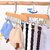 1 pcs Wooden Hangers for Wooden Belt Hanger for Tie 8 Hooks Adjustable Closet Hangers Lingerie Belt Scarf Tie Storage