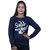 Kid Kupboard Cotton Girls Sweatshirt, Dark Blue, Full-Sleeves, 12-13 Years KIDS6873