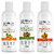Globus Naturals Body Lotion Combo Set of 3 Vitamin C  Mix Fruit Papaya Body Lotion For NonGreasy Lightweight Body Moisturizer for Women  Men  All Skin Types