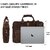WILD HOOK Full Grain Leather Briefcases for Men