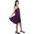 Kid Kupboard Cotton Women's A-Line Dress, Purple, Sleeveless, Large KIDS6933
