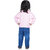 Kid Kupboard Cotton Baby Girls Sweatshirt, Light Pink, Full-Sleeves, 3-4 Years KIDS6930