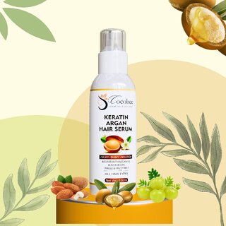 COCOBEE Keratin Hair Serum Pack of 1 Frizz Control, Hair Strengthening Smooth Shine for Healthy Hair COCOBEE Keratin Hair Serum Pack of 1 Frizz Control, Hair Strengthening Smooth Shine for Healthy Hair