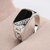 Classic Men's Punk Black Square Fashion Men's Ring Surface Classic Pattern Fashion Silver Plated Ring Size 6-12