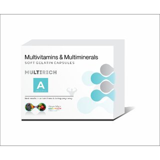                       Multirich-A Multivitamins  Multiminerals Soft Gelatin 120 Pcs Capsules                                              