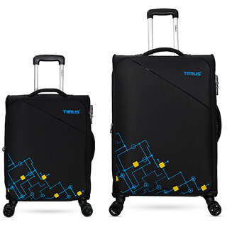 Timus Flash Plus Stylish Cabin Check in Travel Trolley Luggage Combo Set 2 - 58 cm, 68 cm small and medium luggage for Timus Flash Plus Stylish Cabin Check in Travel Trolley Luggage Combo Set 2 - 58 cm, 68 cm small and medium luggage for