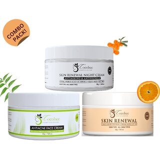 COCOBEE Skin Renewal Night Cream 50g Antiance Face Cream 50g Daily Moisturising Cream with SPF 25, 50g (150g) COCOBEE Skin Renewal Night Cream 50g Antiance Face Cream 50g Daily Moisturising Cream with SPF 25, 50g (150g)