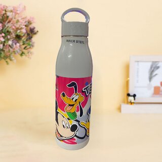                       Mickey Stylish Printed Insulated Water Bottle with Inner Stainless Steel Layer(Pack of 1)                                              